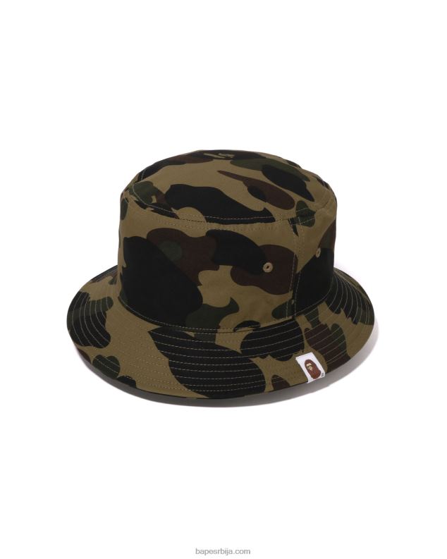 Војничко зелена мушкарци A Bathing Ape 1. маскирна капа J4280384