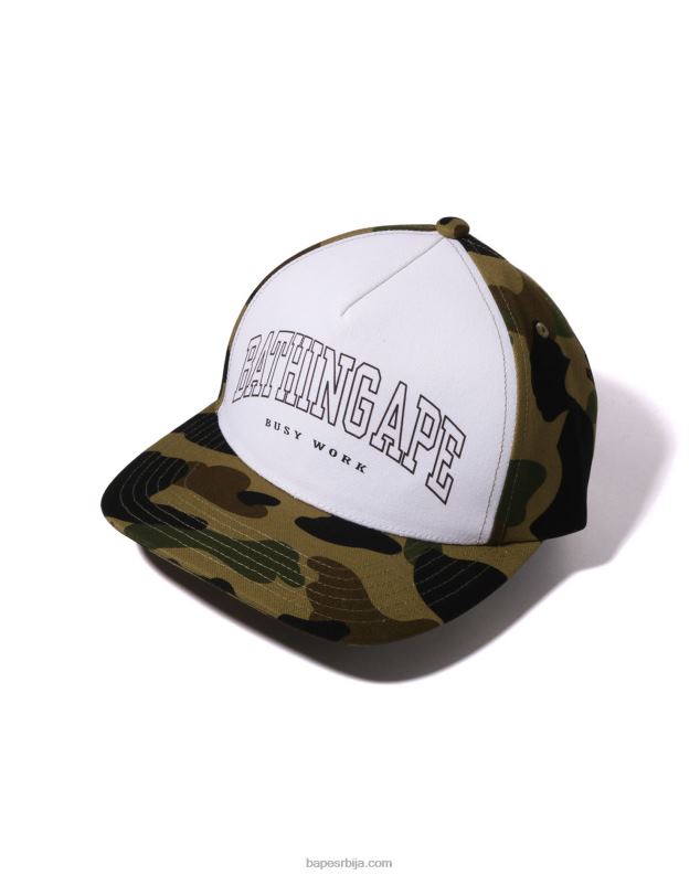 Војничко зелена мушкарци A Bathing Ape 1. маскирна капа J4280471
