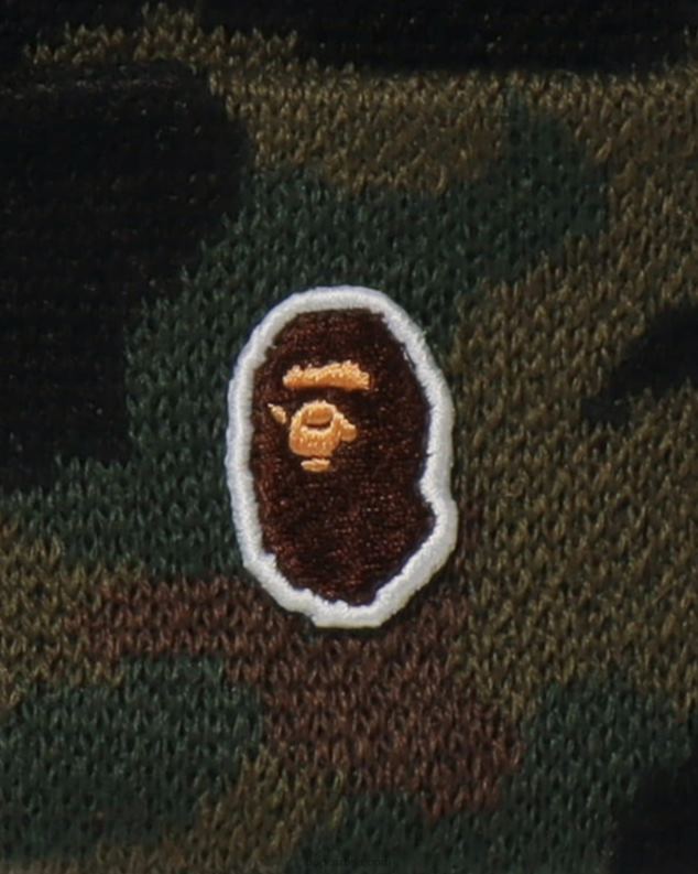 Војничко зелена мушкарци A Bathing Ape 1. цамо плетена капа J4280633