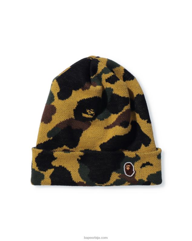 жута мушкарци A Bathing Ape 1. цамо плетена капа J4280634