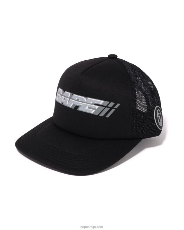 црн мушкарци A Bathing Ape тркачка мрежаста капа J4280388