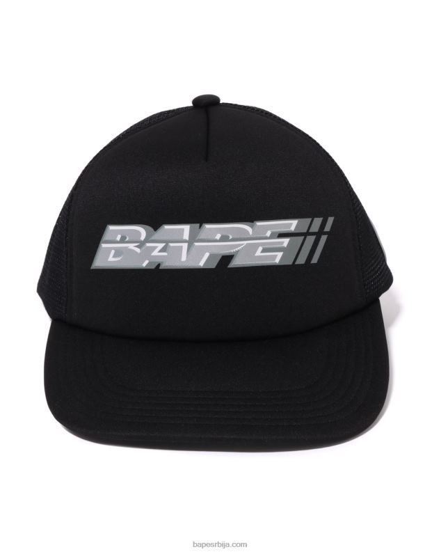 црн мушкарци A Bathing Ape тркачка мрежаста капа J4280388