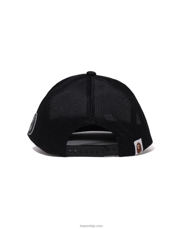 црн мушкарци A Bathing Ape тркачка мрежаста капа J4280388