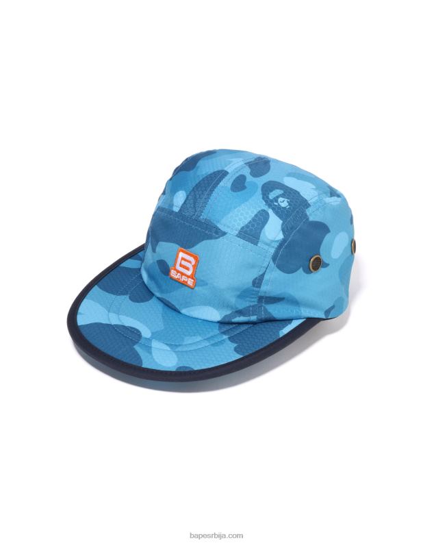светло плава мушкарци A Bathing Ape саћаста маскирна капа J4280413