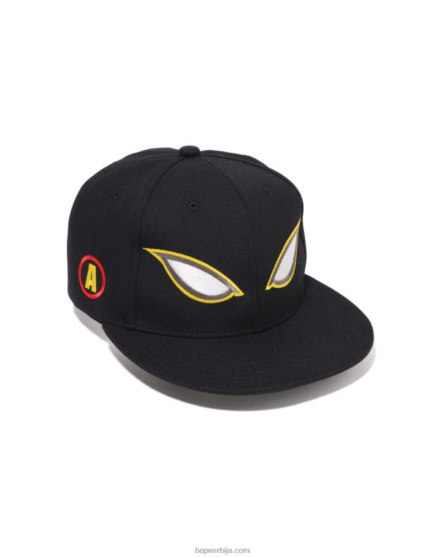 црн мушкарци A Bathing Ape схадов снап бацк цап J4280415