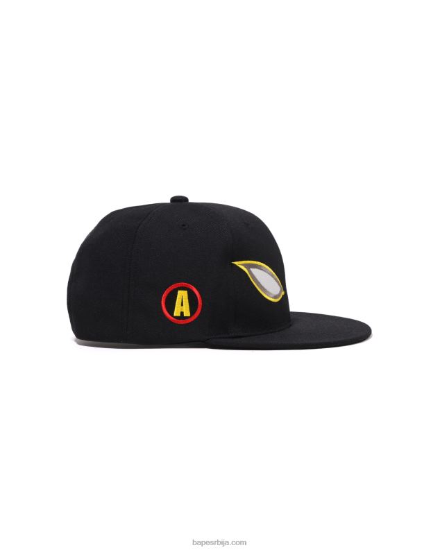 црн мушкарци A Bathing Ape схадов снап бацк цап J4280415