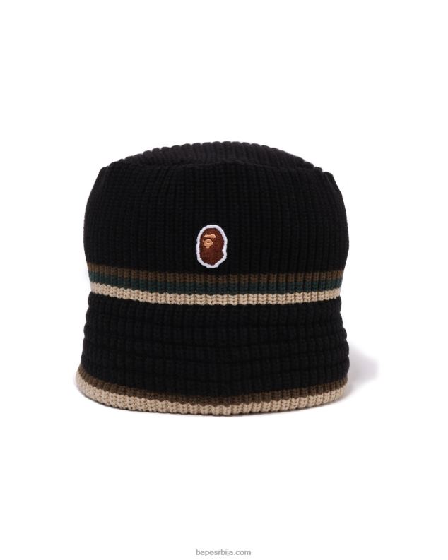 црн мушкарци A Bathing Ape глава једна тачка дробилица шешир J4280417
