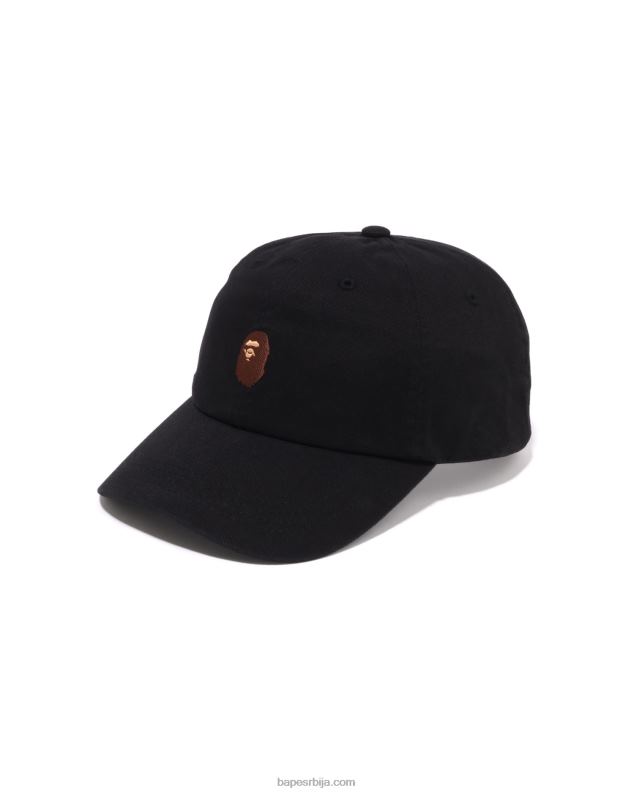 црн мушкарци A Bathing Ape капа панела са једном тачком J4280443