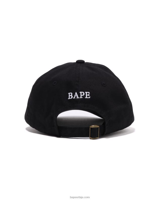 црн мушкарци A Bathing Ape капа панела са једном тачком J4280443
