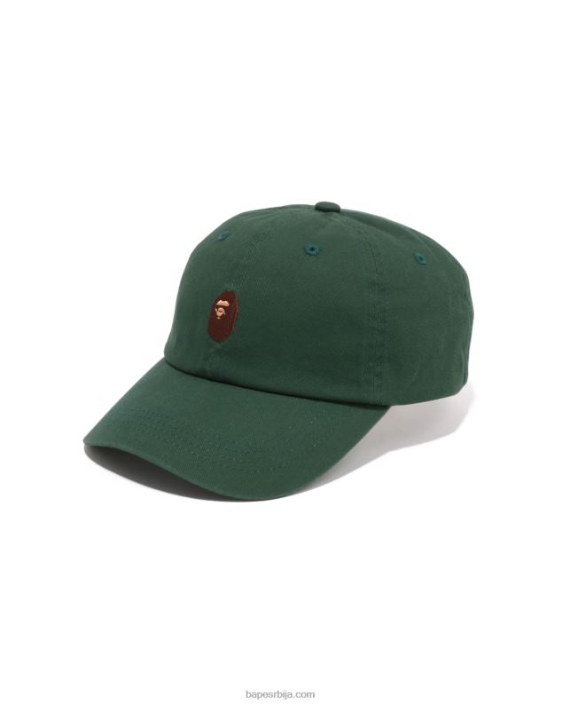 Војничко зелена мушкарци A Bathing Ape капа панела са једном тачком J4280446