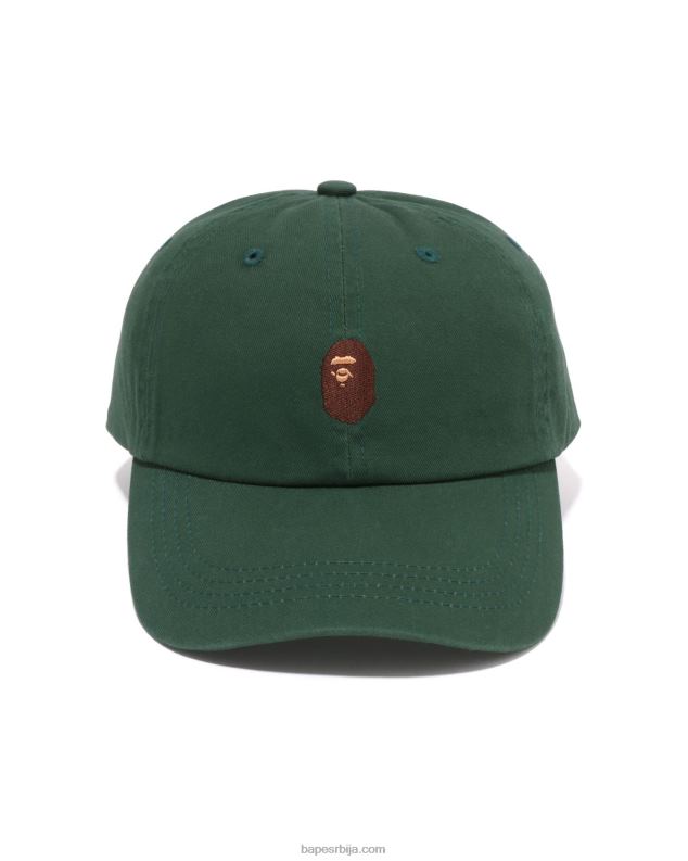 Војничко зелена мушкарци A Bathing Ape капа панела са једном тачком J4280446