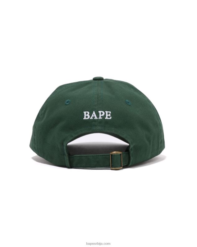 Војничко зелена мушкарци A Bathing Ape капа панела са једном тачком J4280446