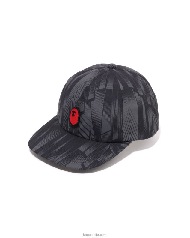 црн мушкарци A Bathing Ape спеед рацер панел цап J4280494