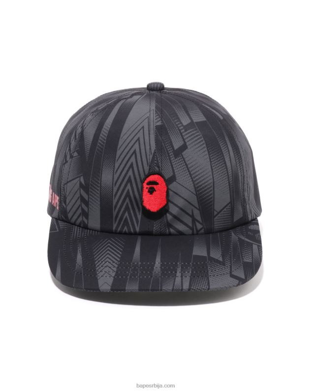 црн мушкарци A Bathing Ape спеед рацер панел цап J4280494