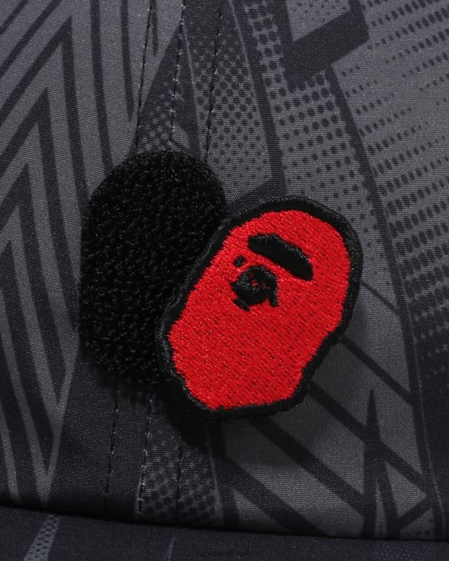 црн мушкарци A Bathing Ape спеед рацер панел цап J4280494