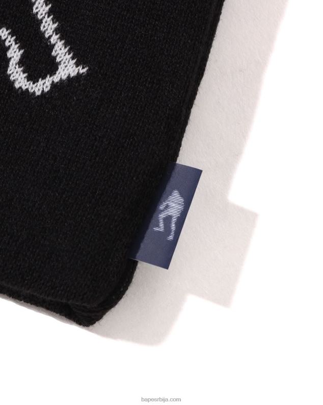 црн мушкарци A Bathing Ape лице плетене капе J4280496