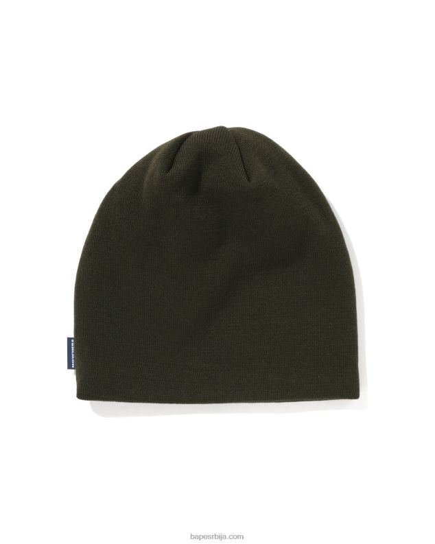 Војничко зелена мушкарци A Bathing Ape лице плетене капе J4280497