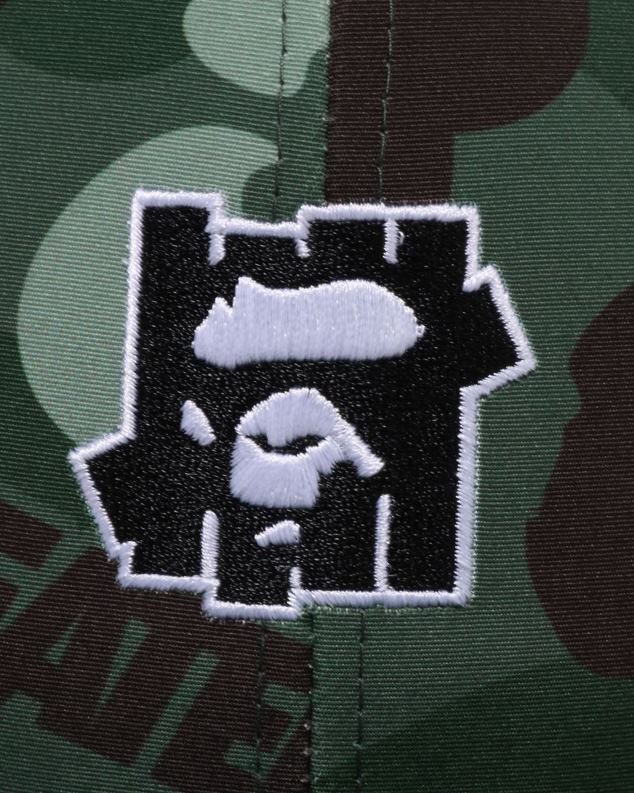 Војничко зелена мушкарци A Bathing Ape к ундфтд боја цамо мрежаста капа J4280516