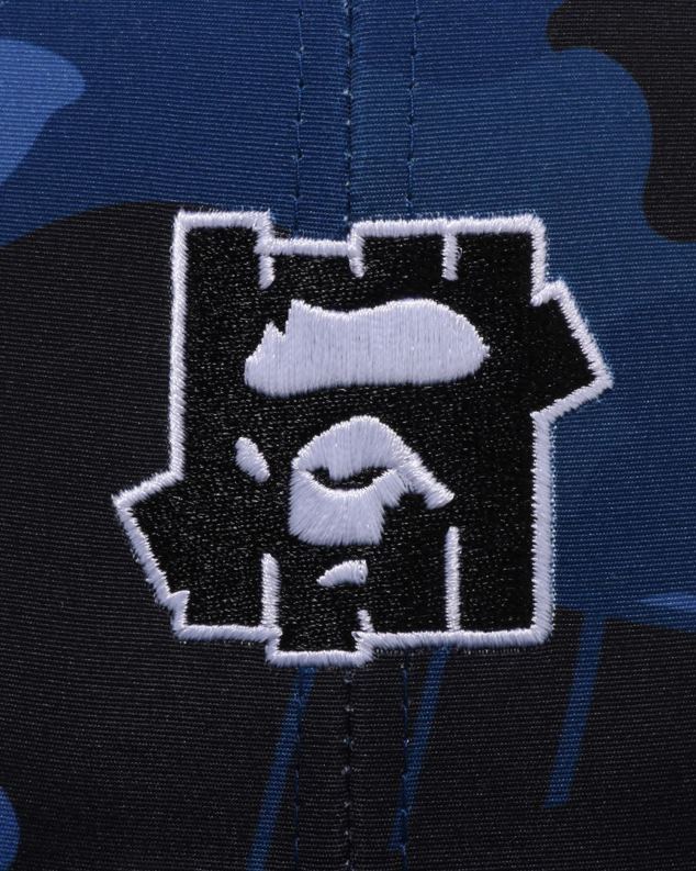 Морнарско плаво мушкарци A Bathing Ape к ундфтд боја цамо мрежаста капа J4280517