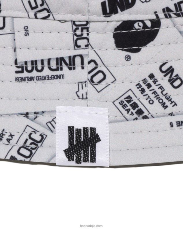 Војничко зелена мушкарци A Bathing Ape к ундфтд маскирна капа од фланела у боји J4280518