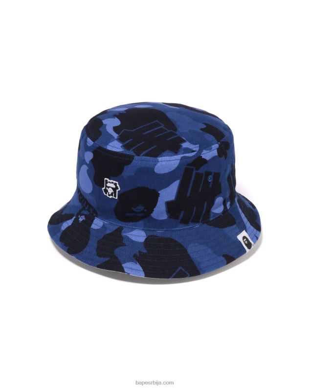 Морнарско плаво мушкарци A Bathing Ape к ундфтд маскирна капа од фланела у боји J4280519