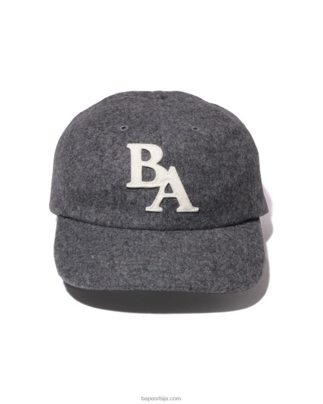 сива мушкарци A Bathing Ape глава мелтон панел капа J4280523