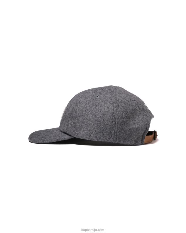 сива мушкарци A Bathing Ape глава мелтон панел капа J4280523