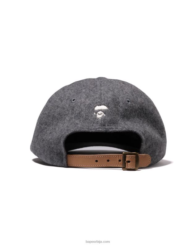 сива мушкарци A Bathing Ape глава мелтон панел капа J4280523