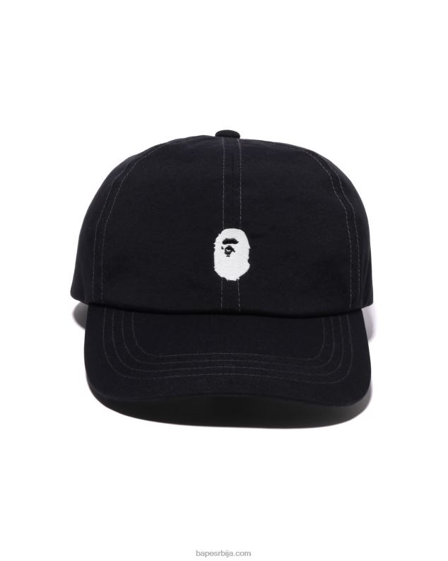 црн мушкарци A Bathing Ape капа панела са једном тачком J4280537
