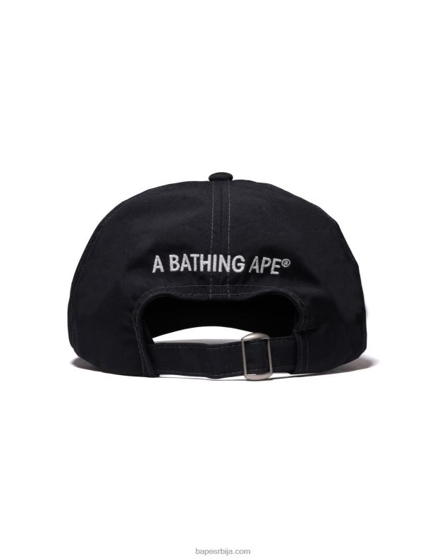 црн мушкарци A Bathing Ape капа панела са једном тачком J4280537