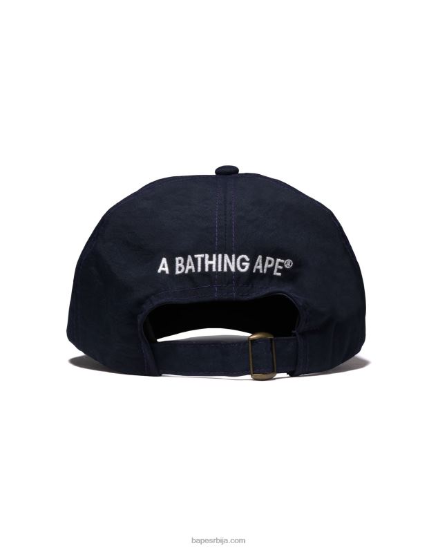 Морнарско плаво мушкарци A Bathing Ape капа панела са једном тачком J4280538