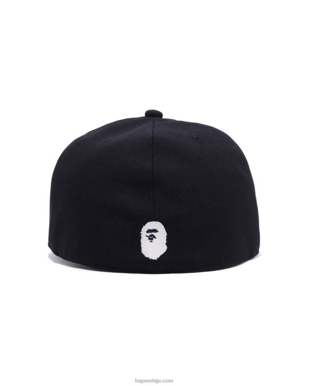 Морнарско плаво мушкарци A Bathing Ape змија панел капа J4280546