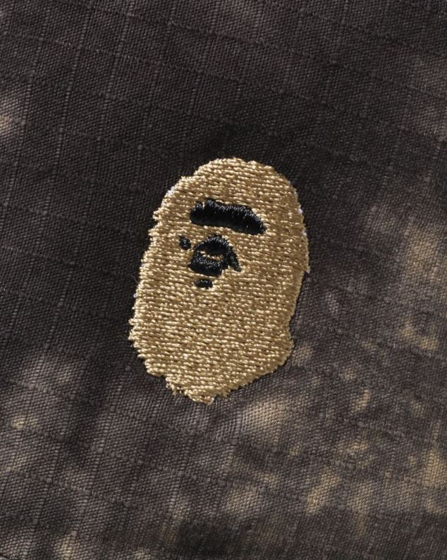 црн мушкарци A Bathing Ape тие дие шешир за једну тачку J4280569