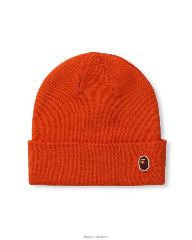 наранџаста мушкарци A Bathing Ape глава једна тачка плетена капа J4280627