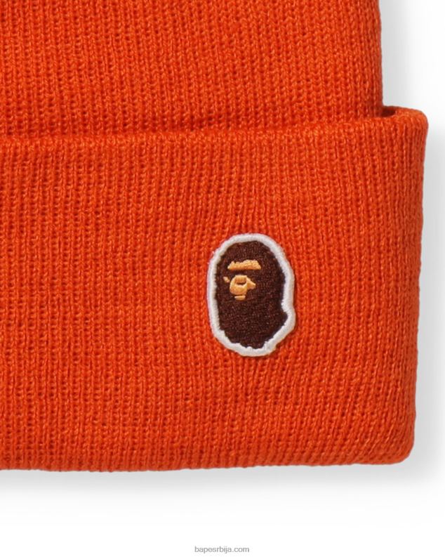 наранџаста мушкарци A Bathing Ape глава једна тачка плетена капа J4280627