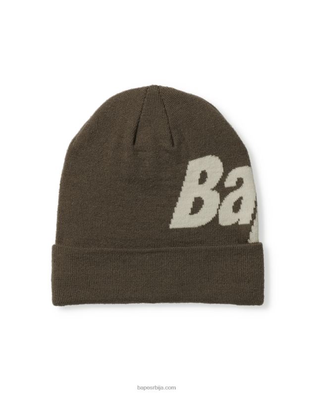 тамни каки мушкарци A Bathing Ape плетена капа J4280629