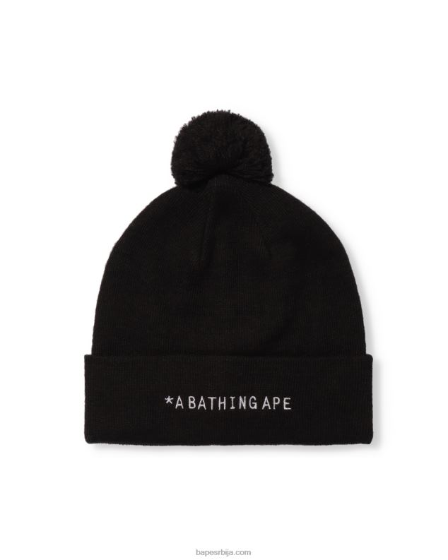 црн мушкарци A Bathing Ape плетена капа J4280637