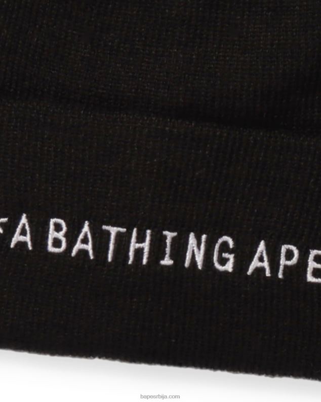 црн мушкарци A Bathing Ape плетена капа J4280637