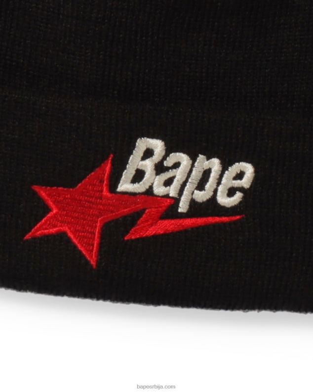 црн мушкарци A Bathing Ape плетена капа J4280640