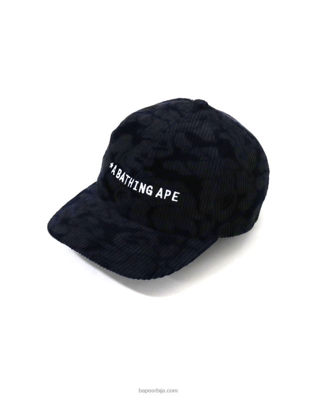 Морнарско плаво мушкарци A Bathing Ape чврста маскирна капа од сумота J4280643