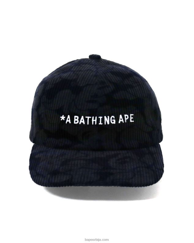 Морнарско плаво мушкарци A Bathing Ape чврста маскирна капа од сумота J4280643