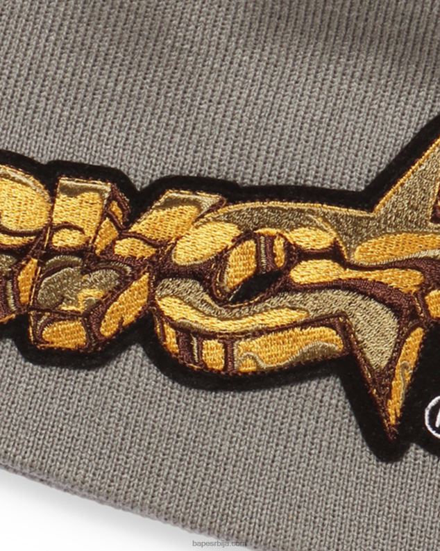 сива мушкарци A Bathing Ape х ово плетена капа J4280653