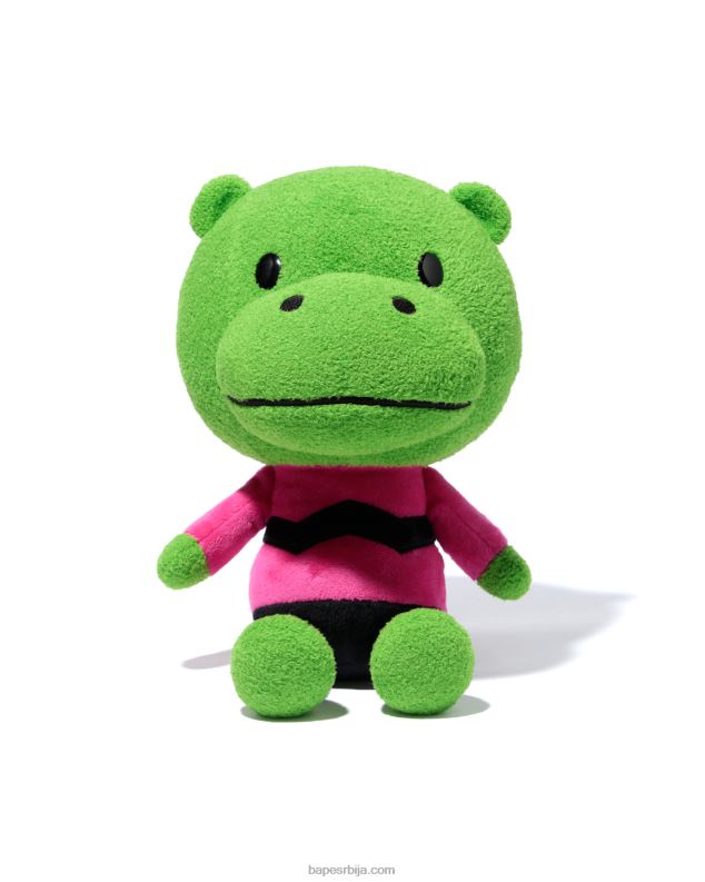 јесен зелена мушкарци A Bathing Ape седећа плишана лутка нилског коња J42801162
