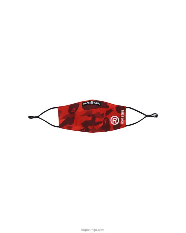 јарко црвена мушкарци A Bathing Ape маскирна маска у боји J4280649