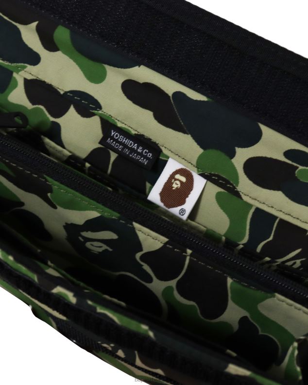 Војничко зелена мушкарци A Bathing Ape портер абц цамо дугачак новчаник J4280647