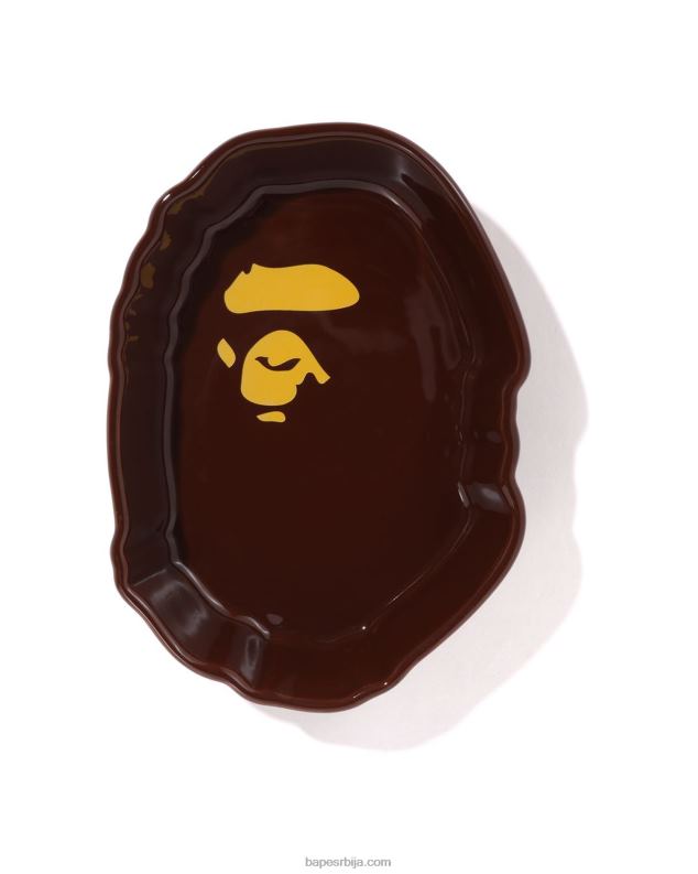 браон мушкарци A Bathing Ape вишенаменска посуда са великом главом J4280440