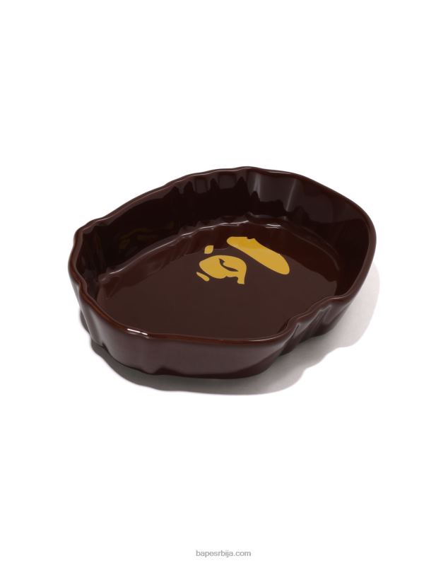 браон мушкарци A Bathing Ape вишенаменска посуда са великом главом J4280440