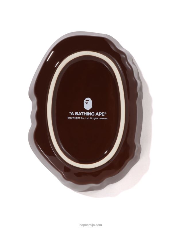 браон мушкарци A Bathing Ape вишенаменска посуда са великом главом J4280440