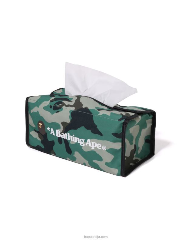 Војничко зелена мушкарци A Bathing Ape воодланд цамо травел футрола J4280455