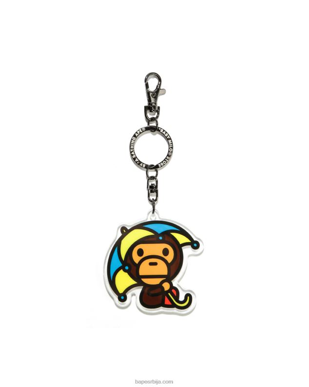 браон мушкарци A Bathing Ape баби мило привезак за кључеве J42801190